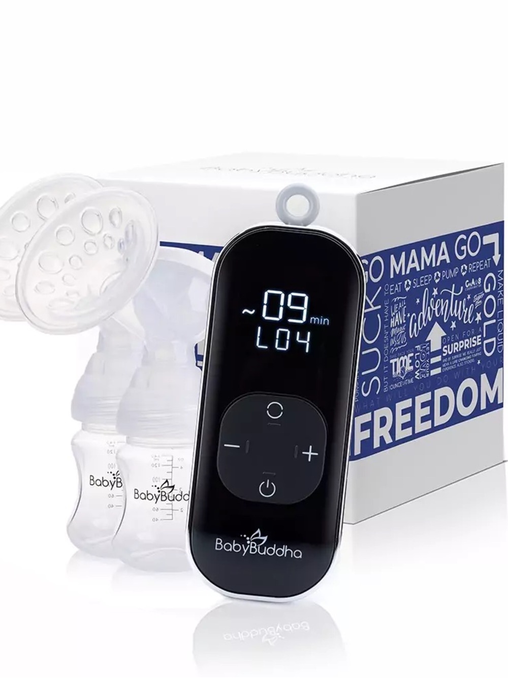 BabyBuddha Portable Electric Double Breast Pump - Black